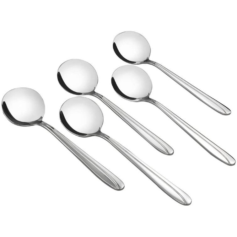 Latitude Run® Stainless Steel Round Soup Spoons Wayfair